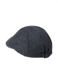 Flat Cap aus Wollmix rock grey