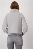 Flauschige Strickjacke chrome