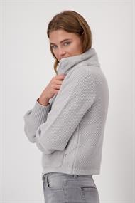 Flauschige Strickjacke chrome