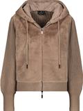 Flauschige Strickjacke milk chocolate