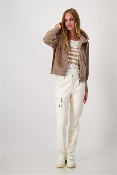 Flauschige Strickjacke milk chocolate