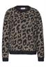 Flauschiger Leo Pullover black