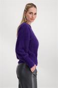 Flauschiger Pullover dark purple