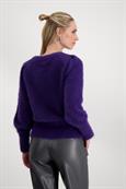 Flauschiger Pullover dark purple