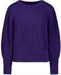 Flauschiger Pullover dark purple
