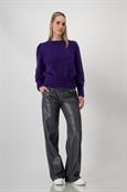 Flauschiger Pullover dark purple