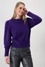 Flauschiger Pullover dark purple