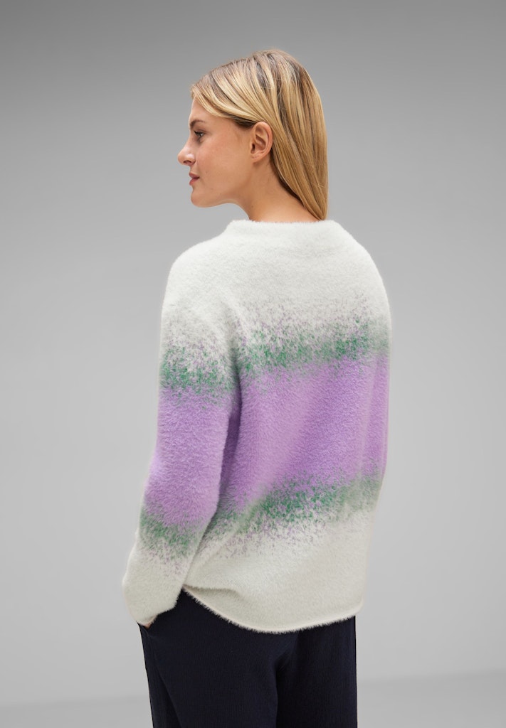 Street One Damen Pullover Flauschiger Pullover soft pure lilac bequem  online kaufen bei