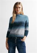 Flauschiger Strickpullover strong petrol blue