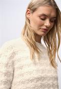 Flauschiger Strukturpullover soft beige