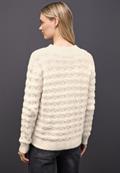 Flauschiger Strukturpullover soft beige