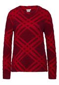 Flauschiges Langarmshirt beet red