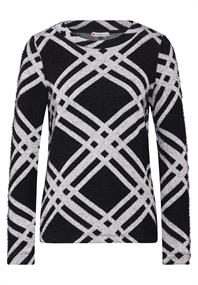 Flauschiges Langarmshirt black