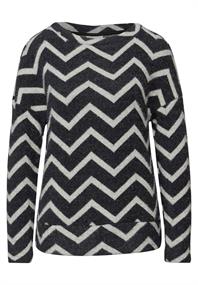 Flauschiges Shirt black