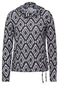 Flauschiges Shirt mit Print charcoal grey melange