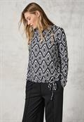Flauschiges Shirt mit Print charcoal grey melange