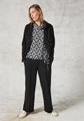 Flauschiges Shirt mit Print charcoal grey melange