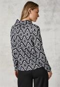 Flauschiges Shirt mit Print charcoal grey melange