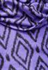 Flauschiges Shirt mit Print lilac melange