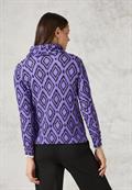 Flauschiges Shirt mit Print lilac melange