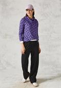 Flauschiges Shirt mit Print lilac melange