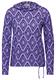 Flauschiges Shirt mit Print lilac melange