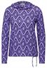 Flauschiges Shirt mit Print lilac melange