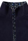 Fleece-Pullover mit Leo-Details urban dark blue