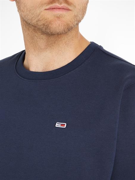 FLEECE-SWEATSHIRT MIT FLAG-PATCH twilight navy