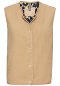 Fleece-Weste mit Knopfverschluss cashmere