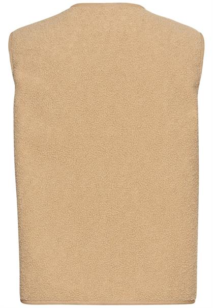 Fleece-Weste mit Knopfverschluss cashmere