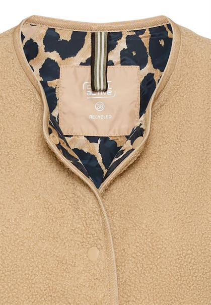 Fleece-Weste mit Knopfverschluss cashmere