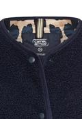 Fleece-Weste mit Knopfverschluss navy