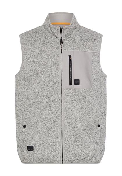 Fleece-Weste mit wärmenden Futter dust grey