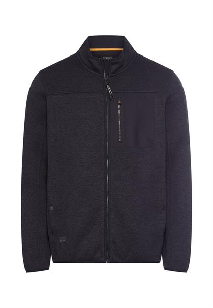 Fleecejacke mit hohem Stehkragen dark navy
