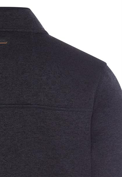 Fleecejacke mit hohem Stehkragen dark navy