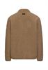 Fleecejacke mit Reißverschlussseitentaschen sepia brown