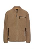 Fleecejacke mit Reißverschlussseitentaschen sepia brown