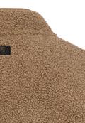 Fleecejacke mit Reißverschlussseitentaschen sepia brown