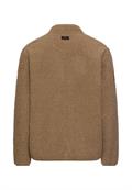 Fleecejacke mit Reißverschlussseitentaschen sepia brown