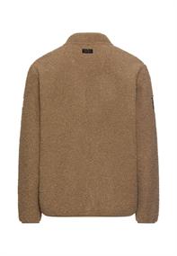 Fleecejacke mit Reißverschlussseitentaschen sepia brown