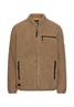 Fleecejacke mit Reißverschlussseitentaschen sepia brown