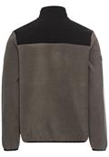 Fleecejacke mit Stehkragen aus recyceltem Material rock grey
