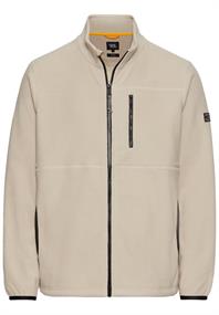 Fleecejacke mit Stehkragen beige