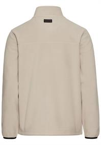 Fleecejacke mit Stehkragen beige