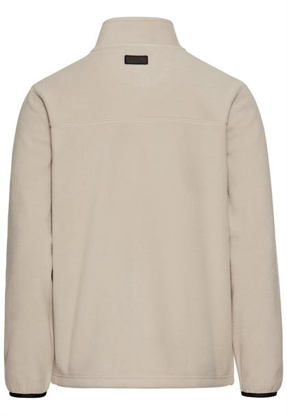 Fleecejacke mit Stehkragen beige
