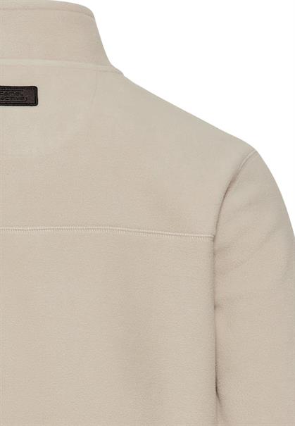 Fleecejacke mit Stehkragen beige