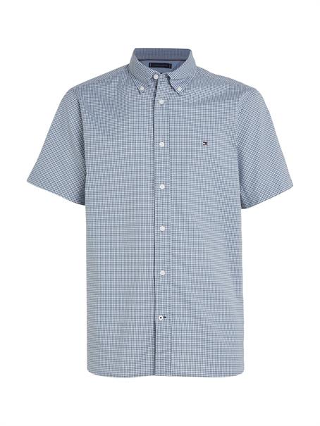 FLEX GINGHAM RF SHIRT S/S blue coal - optic white