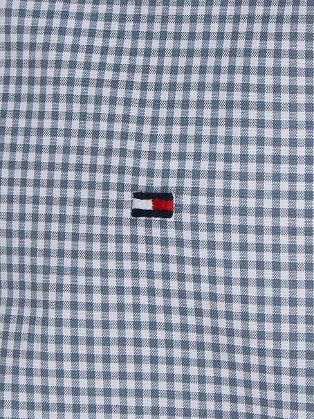 FLEX GINGHAM RF SHIRT S/S blue coal - optic white