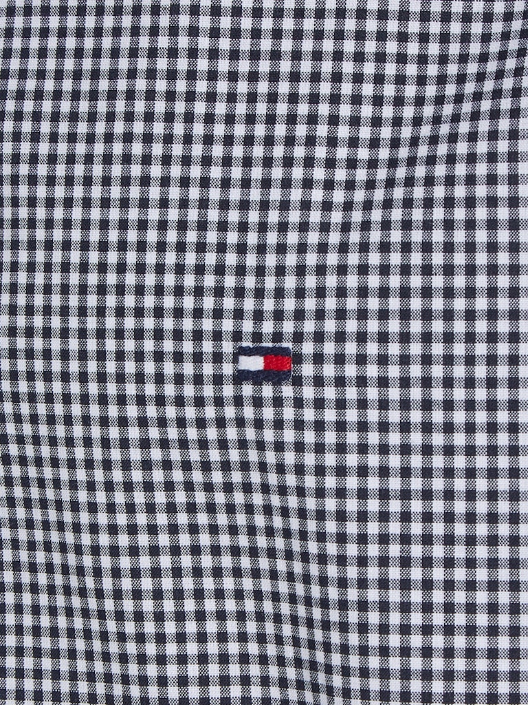 Tommy Hilfiger Herren Halbarmhemd FLEX GINGHAM RF SHIRT S/S desert 